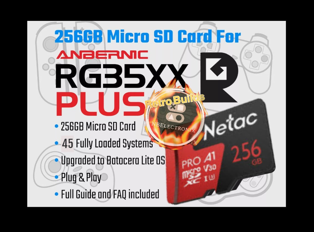 256gb Micro SD Card Upgrade - Anbernic RG35XX PLUS/SP image 0