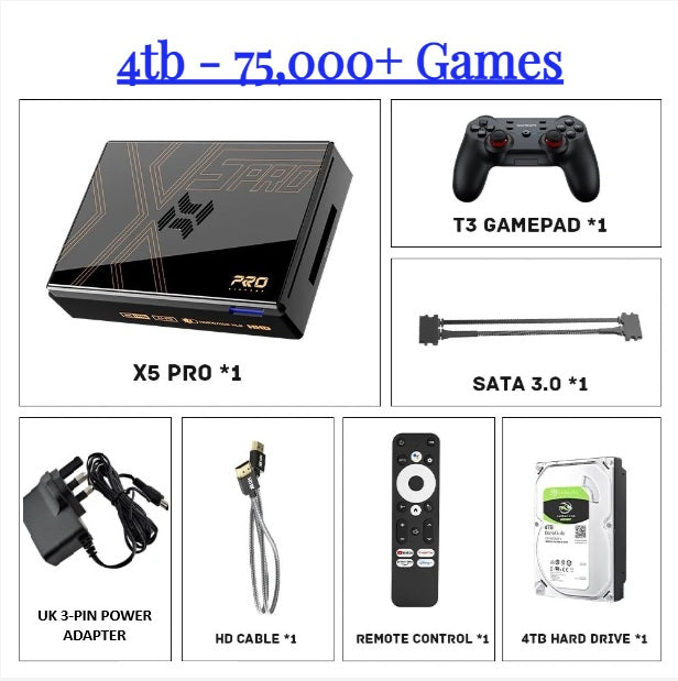 Super Console X5 Pro - 4TB - 8GB RAM - 75,972 Games image 2