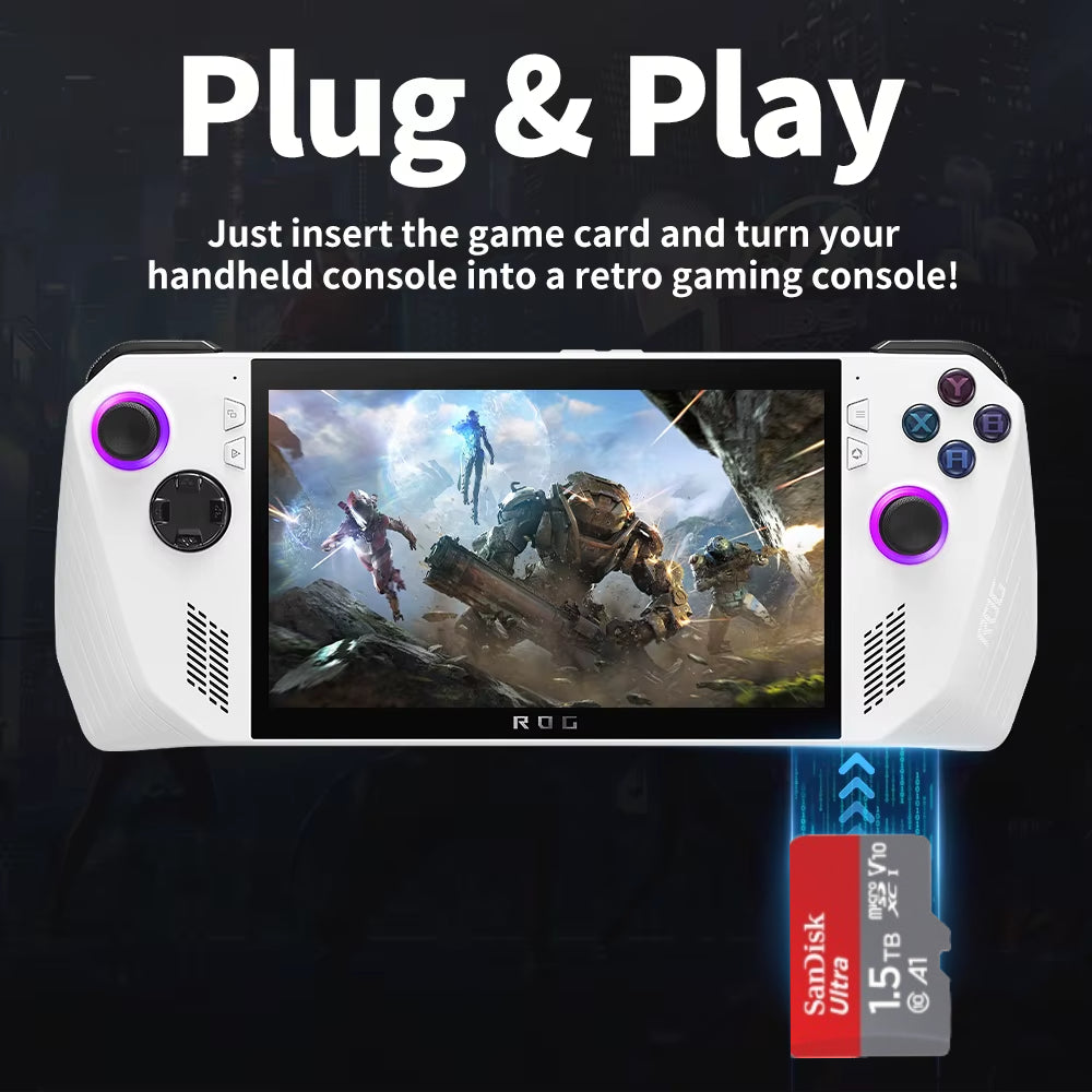 1.5TB Micro SD Card for Rog Ally/X, Onexplayer. 50,000+ Games image 1